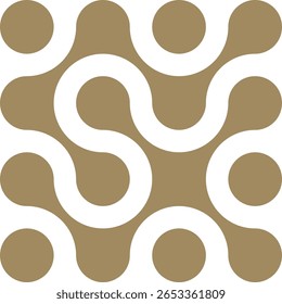 Patrón dorado de punto metaball sobre fondo transparente. Abstractas figuras geométricas de moléculas vinculadas. Diseño de Vector moderno.