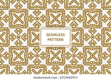 golden pattern. Luxury ornamental seamless ornament in traditional arabian, moroccan, turkish style. Gold abstract floral mosaic background texture. Modern minimal label. Premium design