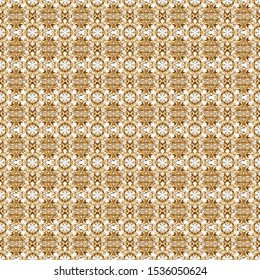 Golden pattern on background. Luxury gold seamless pattern with abstract vector elements.