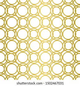 golden pattern, pasted on a white background, vector.