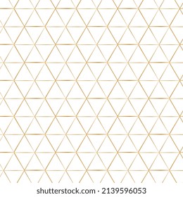 golden pattern, pasted on a white background.vector hexagonal mesh in metal tones