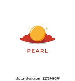 Golden Pearl Shell Logo Design - Logo for Jewelry Store Vector Image