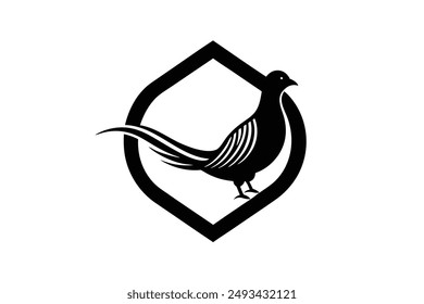 golden pheasant this is s editable eps file vector silhouette illustration 