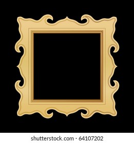 quadro de imagem dourado