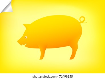 Golden pig