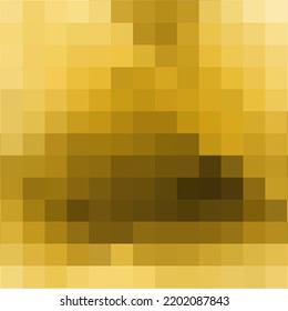 Fondo del píxel dorado. estilo poligonal. Ilustración del vector abstracto.