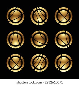 Golden Planets and Orbits on a Black Background