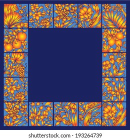 golden plants frame