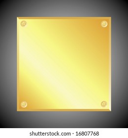 Golden plate