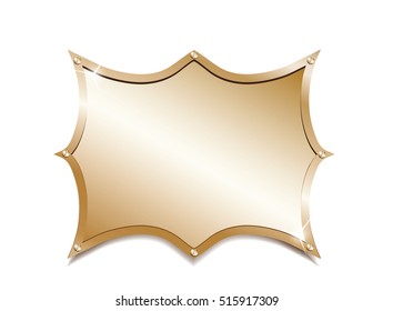 Golden plate