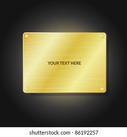 golden plate