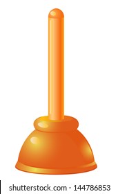 Golden Plunger vector icon