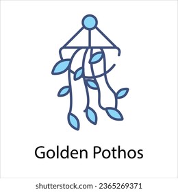 Golden Pothos Symbol, Vektorgrafik