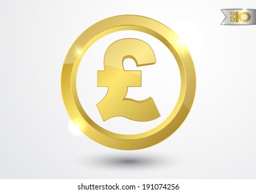 Golden pound sign
