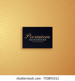 golden premium pattern background design
