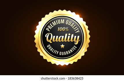 Golden Premium Quality Badge