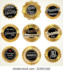 Golden Premium Quality Labels