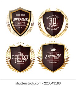 Golden Premium Quality Labels 