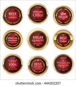 Golden Premium Quality retro Labels