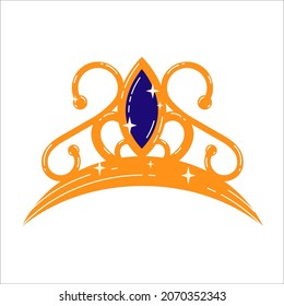 Golden princess tiara crown