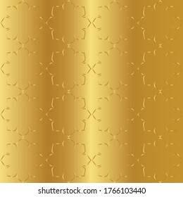 Fondo de la impresión dorada. Patrón de autodiseño. Patrón Art Decó. Oro en oro.