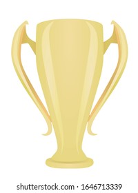 Golden prize trophy. vector illustration