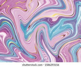 Golden Purple Blue Marble abstract pattern. Modern and original liquid texture.Art background template. Good for design covers, presentation, invitation, flyer, poster, business card and social media.