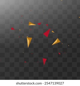 Golden Pyramid Graphic Vector Transparent  Background. Abstract Certificate. Chic Trendy Elements Poster. Creative Template.