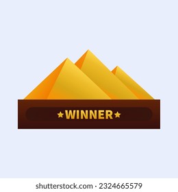 Golden Pyramids Trophy Award - Vektorgrafik