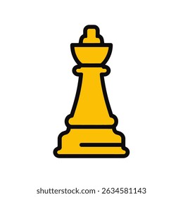 Golden queen commands strategy game isolated scene tactic