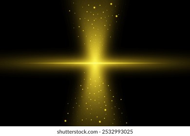 Golden radiance abstract background effect