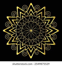 Golden Radiance Luxury Mandala Design