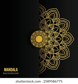 Golden Radiance Luxury Mandala Design