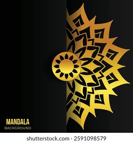 Golden Radiance Luxury Mandala Design