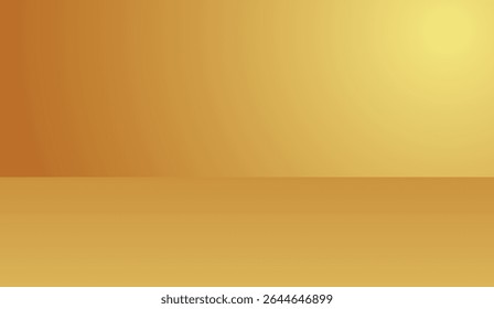 Golden Radiance: A Simple Abstract Background with Subtle Gradient and Geometric Form, Offering Warmth and Depth, Ideal for Digital Art and Minimalist Design Concepts