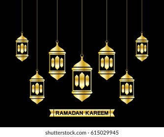 golden ramadan kareem