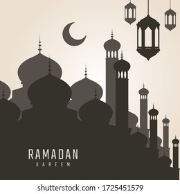 golden Ramadan kareem illustration greeting cards illustration