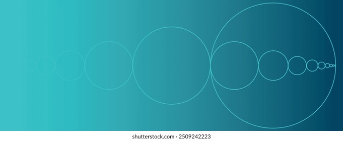 Golden ratio circle in circle header