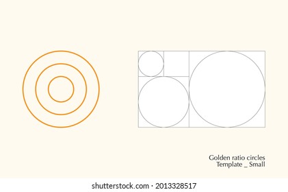 Golden Ratio Circle Template Small vector Logo works