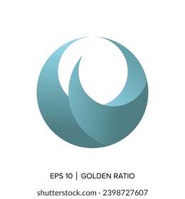 golden ratio circle waves template, golden ratio circle waves elements