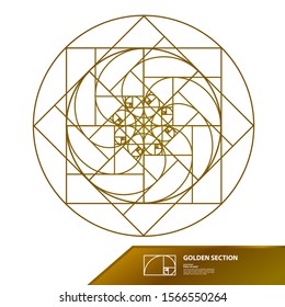 Golden ratio for creative design vector illustration.