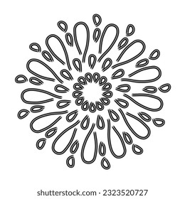 Goldenes Verhältnis für kreatives Design, Vektorgrafik. Fibonacci-Spiral und Mandala-Kreide