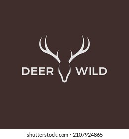 Golden ratio deer logo template