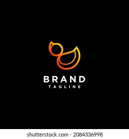 Golden Ratio Ducks Logo Template. Minimalist and modern logo. Simple work and adjusted to suit your needs.