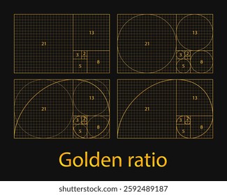 Golden ratio and Fibonacci numbers. Universal meanings, method of golden section. golden proportion, golden spiral.