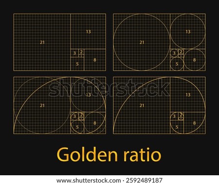 Golden ratio and Fibonacci numbers. Universal meanings, method of golden section. golden proportion, golden spiral.