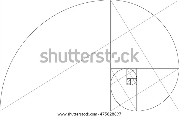 Golden Ratio Graph Vector Illustration Stock Vector (Royalty Free ...