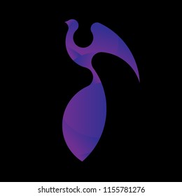 golden ratio logo. Bird Logo Template Made With Golden Ratio Principles.Bird Logo.