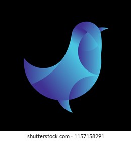 golden ratio logo. Bird Logo Template Made With Golden Ratio Principles.