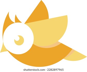 Golden Ratio Orange Bird Logo